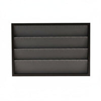 Wood Grain Look Jewelry Display Tray Compartment Look Jewelry Storage Tray Soft Soft Fabric Lining for Storage Counter, Dresser, Vanity