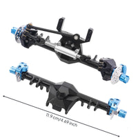 2 Pieces SCX24 Axle Assembly Rugged Front and Rear Axle Set Stable Hardware for Hobbyists