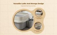 Cat Litter Box, Odor Control, Large, Open Top, Indoor