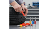 6 Pieces Tire  Core Removal Tool Metal Tire  Core Remover Slotted for Mechanics, Home Mechanics, Garage, Workshop, Roadside Emergency