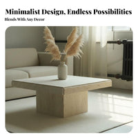 Wabi-Sabi Design Round Pedestal Table Luxury Feel Living Room Furniture Minimalist design Modern Aesthetic for Apartment Dwellers, Homeowners, Small Spaces, Lounge Area, Office