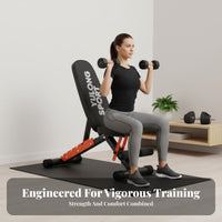 Multi-Functional Adjustable Incline Seat Foldable Adjustable Utility Bench Full physique training Strength Training Equipment Quick & Safe Adjustment for Home Gym Users, Weightlifters, physiquebuilders, Weightlifting, Muscle Building, Exercise, Garage