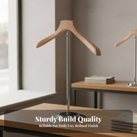 Horizontal Bar Clothing Stand Adjustable Shirt Display Stand Stable Base Vendor T-Shirt Display for Boutique Owners, Commerce Show