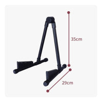 Foldable Design V-Shaped Guitar Stand Anti-Slip Folding Guitar Stand Adjustable Portable Instrument Holder for Guitarists, Musicians, Music Room, Home Studio, Stage Performance