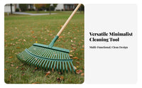 Telescopic Foliage Rake Flexible Tines Steel Tine Foliage Rake Anti-Slip Grip Lightweight for Landscapers