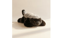 Honey Badger Stuffed Toy Lying Honey Badger Plushie Cuddle Pillow Prone Soft for Children, Bed, Sofa