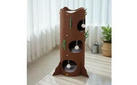 All-in-Single Felt Cat Climbing Structure Sturdy and Stable Design Multi-Level Cat Tree Easy Assembly Interactive Hanging Toys for Kittens