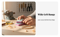 Rectangular Sanding Sponge Lubricant-Freelubricant-Freeless Double-sidedGrit Polishing File Assorted Grits Versatile