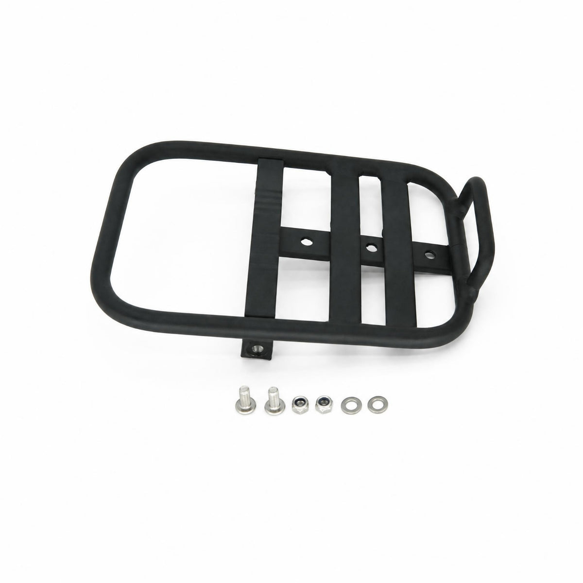 Black Metal Cycle Rear Cargo Rack Oval Frame Rear Bike Rack Panel