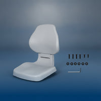 Boat Seat with Mounting Hardware Quick-Install Molded Boat Seat Marine-Grade Fishing Chair for Anglers