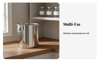 Leakproof Stainless Steel Sealed Container Rust Resistant Stainless Steel Food Canister Long-Lasting Construction for Pantry, Restaurant