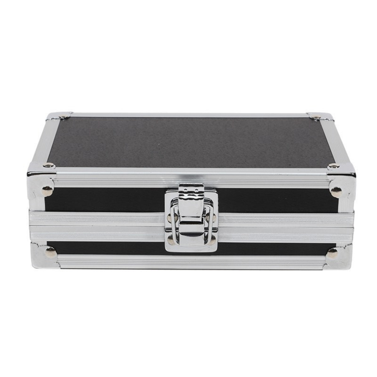 Aluminum Storage Box Lightweight Hard Shell Case with Latch Secure Storage for Travel