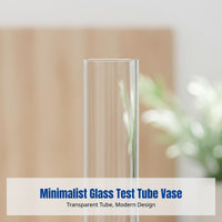 Test Tube Vase, Foldable Glass Flower Stand, Hydroponic Green Display, Creative Home Decoration