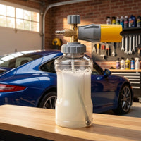 Soap Dispenser for Car Cleaning and Car Wash, High Pressure Foam Sprayer for Car Washing, Brass Foam Lance with 1/4 Inch Quick Connect Male
