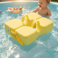 Inflatable-Free Baby Swim Buoy Float clothCovered Seat-Style Buoy Back-Supporting Infant Swim Seat Adjustable Strap Buckles for Babies, Infants, Swimming Practice, Bathing