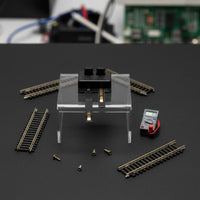 Solderless Connection HO Scale Track Power Connector Easy Installation Model Train Track Feeder Clip-on Design Model Railway Electrical Connector for Hobbyists, Miniature Scene Building