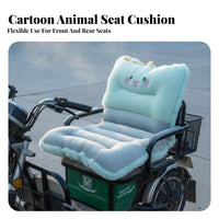Electric Tricycle Winter Cushion Soft and Comfortable Thickened Fleece Tricycle Seat Cover Universal Fit Luxurious Unified Seat Backrest Pad
