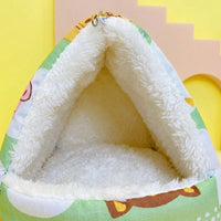 Winter Bird Hammock and Bird Warmer, Fleece Parrot Nest for Small Parakeets, Removable Bedding Nest with Two Entries and Hanging Clips