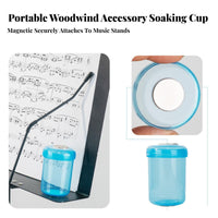 Leak-Proof Design Attachable Mouthpiece Soaker Universal Mouthpiece Soaking Cup Lightweight for Music Students, Musicians, Practice Sessions