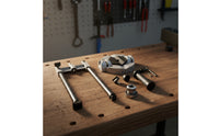 Precision Drill Stand with Guide Columns Straight Drill Press Stand Metal Vertical Drilling Guide Versatile for Workshop