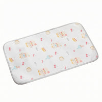 Rounded Corners Pet Sleeping Mat Stitched Edging Rectangular Pet Mat