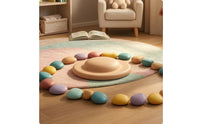 Contoured Kids Balance Training Board Textured Surface Stepping Balance Board Non-Slip Children's Exercise Equipment Long-Lasting