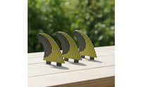 Honeycomb Surfboard Fin with Double-Tab Base Compatible Surfboard Fins with Double Tabs High-Performance Lightweight for Surfers