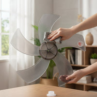 Compatible Fan Impeller Assembly Plastic Replacement Fan Blade Lightweight Hardware Universal for Homeowners