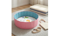Stitched Panels Foldable Play Pool Round Indoor Play Pool Enclosed for Children, Kids