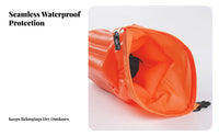 Swimming Safety Buoy with Dry Bag 12KG Buoyancy Aquatic Buoy Dry Bag Inflatable Tow Buoy Waterproof Storage Exposed Water
