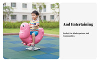 Easy-Grip Handles CreatureShaped Bouncy Ride Fun designs coil rider Built-in Footrests Playground Equipment vibrantly Colored for Toddlers, Preschoolers, Parents, Kindergarten, Schoolyard, Community Space, Backyard