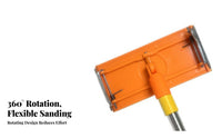 Multi-Functional Swivel Head Pole Sander High-Elastic Sponge Base Extension Pole Sander Ergonomic & Lightweight for Homeowners, Woodworking