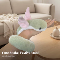 Snake Stuffed Toy Cute Design Stuffed Snake Toy Stuffed Creature Good Luck Fortune Piece House Decoration Multi-Functional