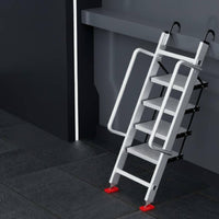 Multi-Functional Aluminum Attic Stairs Non-Slip Dormitory Loft Bed Ladder Wide Steps Climbing Equipment Easy to Install for Students