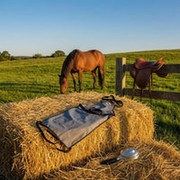 Secured with Ties Breathable Horse Belly Cover Contoured Horse Belly Protector Mesh Body Guard Extended