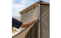 Black Trim Awning Room Panel Soft-Sided Zippered Screen Panel Rectangular Garden Shelter