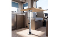 Telescoping Table Leg Sturdy Height Adjustable Table Leg Heavy Duty Furniture Hardware Removable for Boat Builders, Motorhome, Recreational Vehicle Van, Marine