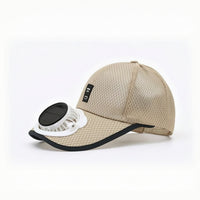 Baseball Cap with Fan UPF 50+ Solar Fan Hat Breathable Ventilated for Fishing, Gardening