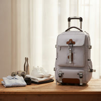 Wheeled Backpack Padded Rolling Backpack Spacious Trolley Bag for Journeyers