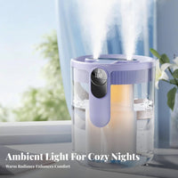 Large Capacity Quiet Bedroom Humidifier 360° Humidification Desktop Humidifier Easy to Clean for Women, Deactivate Ice Workers, Nursery