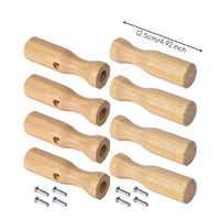 8 Pieces Easy-to-Install Foosball Table Handle with Screws Contoured Foosball Handle with Screws Tapered Sports Equipment Comfortable for Game Room