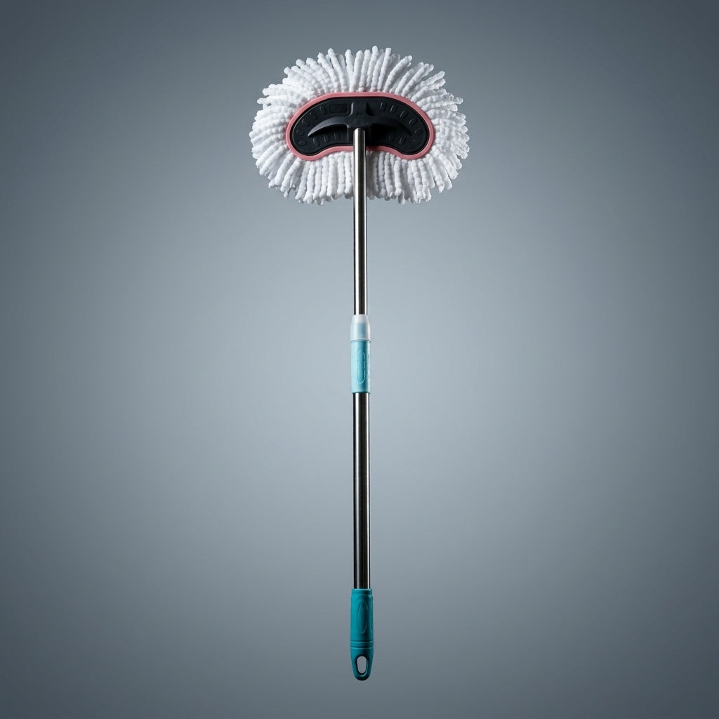 Cleaning Brush for Car Wash Brush Long Handle, Milk Silk Nano Thread Mop for Car Cleaning, Soft Bristles Detailing Brush, Car Washing Tool 1pc