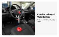 Hook Arms Steering Wheel Lock Red Accents Metal Steering Wheel Lock Easy to Use