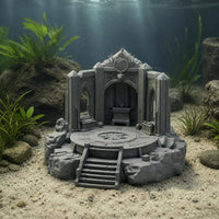 3D Printed Ancient Ruins Temple Aquarium Ornament