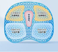 Jelly Honeycomb Gel Seat Cushion with Blue Cover