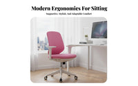 Adjustable Height Ergonomic Mesh rear support pivot gliding Rolling Casters Office Chair Easy Assembly Task Seating for Students, Employees, Remote Workers, Study Room, Dormitory, Bedroom
