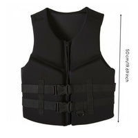 Soft Foam Life Vest Zip Front Buoyancy Vest Quick Release Buckles for Boating