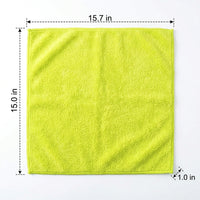 Large Microfibre Cloths and Cleaning Cloths Pack of 3, 38cm Microfibre Cloth for Kitchen and Glass, High Absorbency and Low-Lint Soft Texture