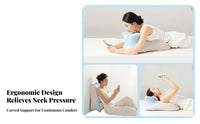 Pressure Relief Multi-Functional Bed Reading Cushion Skin-Friendly Material Ergonomic Prone Pillow Anti-Slip Bottom for Sofa