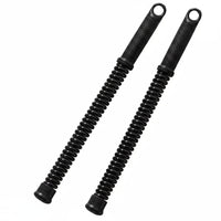 2 Pieces High Elasticity Cordless Battle Rope Calorie-Burning Burning Ropeless Battle Rope Portable Coil Resistance Bar Secure Grip for Aerobic Exercise